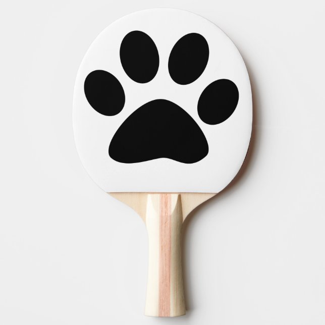 Tass avtryck Mönster Anpassningsbar Cute Black Whi Pingisracket (Framsidan)