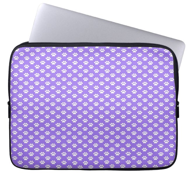 Tass avtryck på lilor laptop sleeve (Framsidan)