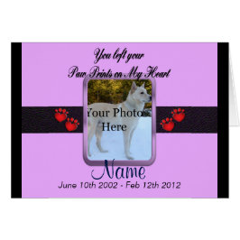 Tass avtryck på mitt hjärta - Mauve Hälsningskort