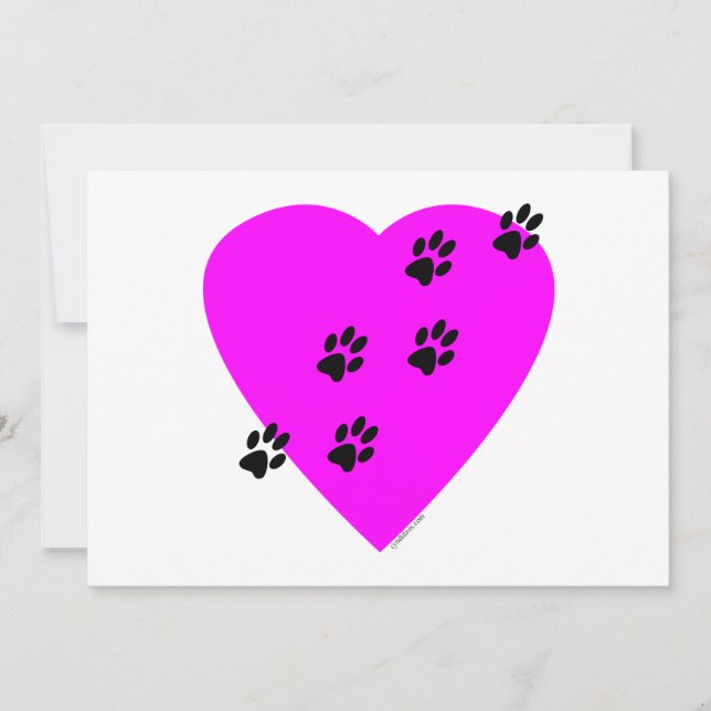 Tass avtryck på mitt hjärta - Rosa (Framsida)