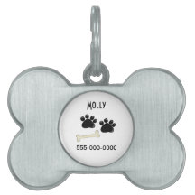 Tass avtryck Pet Namn bricka