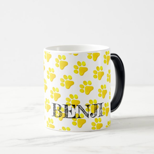 Tass avtryck PET NAMN Modern Fyra äldre Roligtar Magisk Mugg (Framsida höger)