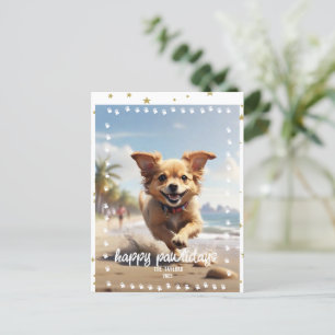 Tass avtryck Ram Anpassningsbar Pet Photo Helg Vykort