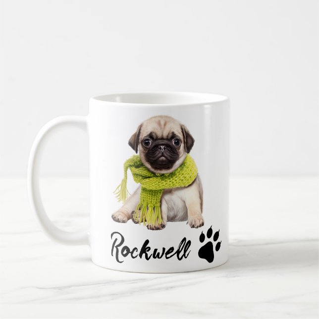 Tass avtryck Ram Anpassningsbar Pet Photo Kaffemugg (Vänster)