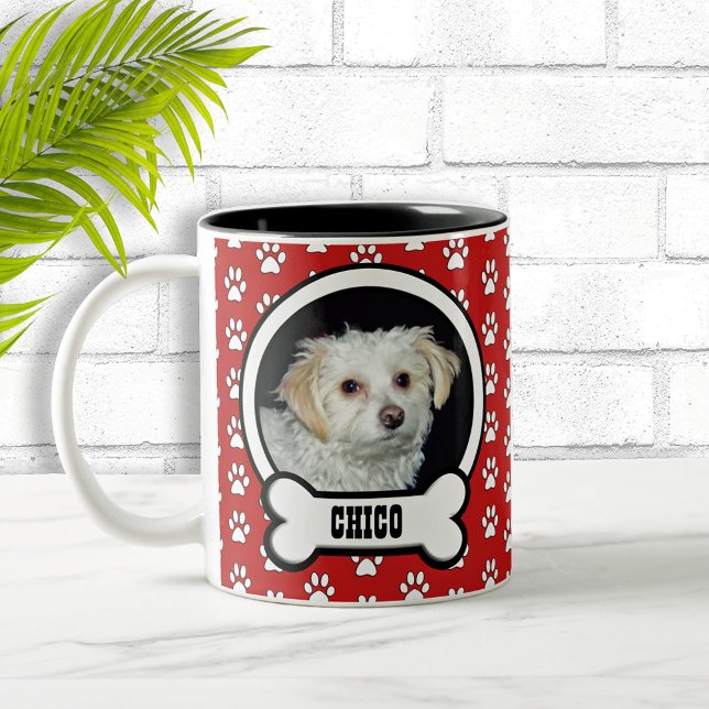 Tass avtryck Red Pet Photo Mugg (Skapare uppladdad)