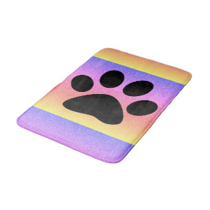 Tass avtryck Rosa Multifärgad Ro Guld Rosa Glitter Badrumsmatta