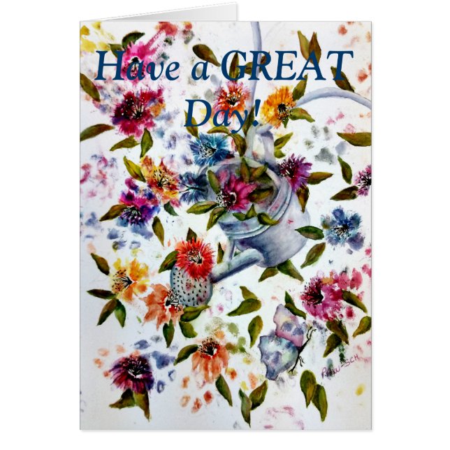 TASS AVTRYCK VATTEN KAN HÄLSNINGSKORT (Framsidan)