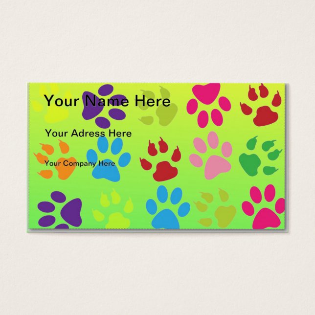 Tass avtryck visitkort (Framsidan)