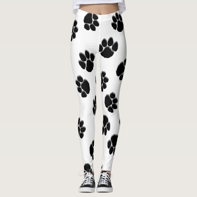 Tass avtryck White Leggings (Framsida)