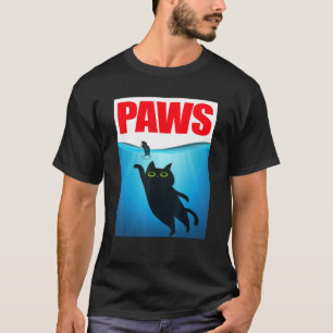 Tass Black Cat och Mouse Top Cute Cat Parody T Shirt