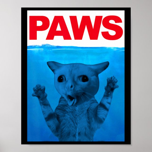 Tass Cat Meme Humor Funny Kattunge Älskare Funny C Poster (Framsidan)