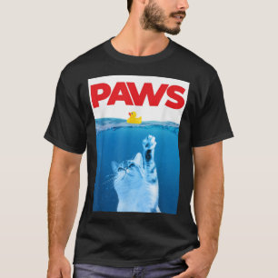 TASS Cat och Gult Rubber Anka Cute Kitten Funny T Shirt