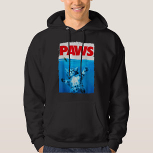 Tass Cat och Mouse Top, Cute Funny Cat Lover Parod Hoodie