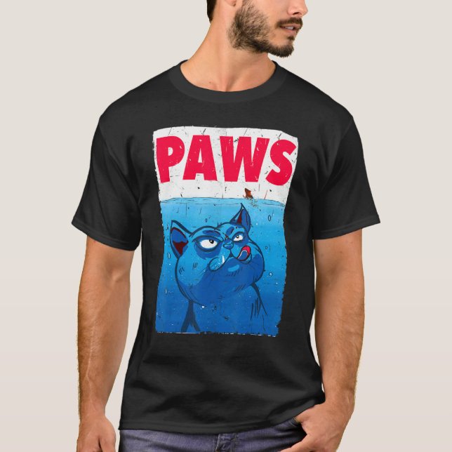 Tass Cat och mus Top Cute Cat Parody Meow Tee (Framsida)