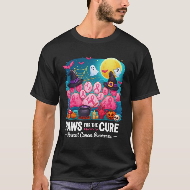 Tass För Bot Brustcancermedvetenhet Rosa Band T Shirt (Framsida)