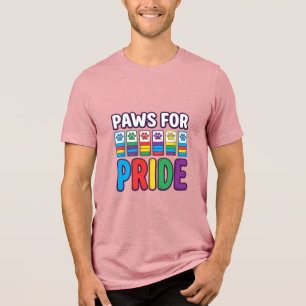 Tass för Pride regnbågsfotavtryck husdjursälskarsk T Shirt
