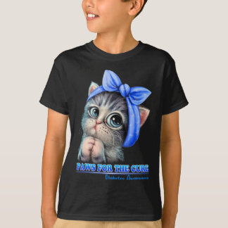 Tass för ren diabetesmedvetenhet, Cute Blue T Shirt