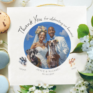 Tass-fotografi med anpassade med Hundar Pappersservett