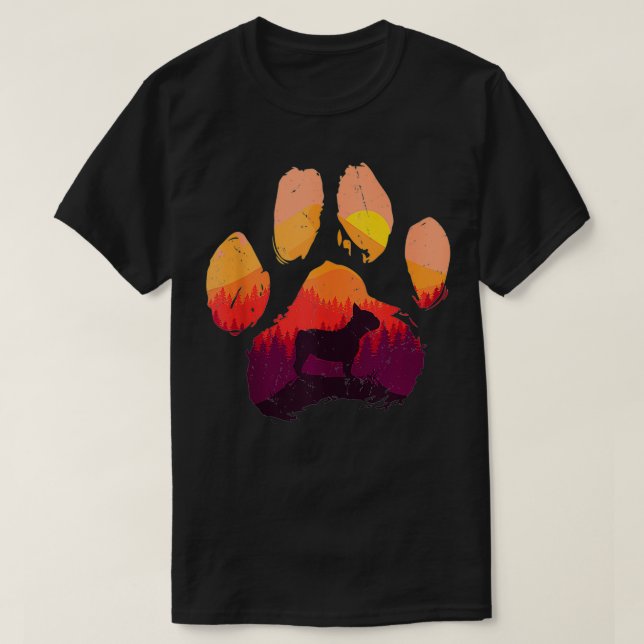 Tass Frenchie Fransk Bulldog Pappa Manar Kvinnor i T Shirt (Design framsida)
