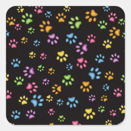 Tass Fyrkantigt Klistermärke