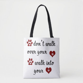 Tass Heart Quote Tote Tygkasse