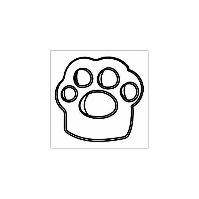 Tass Husdjur Hund Katt Skiss Logotyp Stämpel (Tryck)