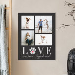 Tass Kärlek Editable Färg Pet-fotoarbetsytan Canvastryck<br><div class="desc">Bevara de dyrbara stunderna med personligens vägg. Gör en underbar gåva! Designad av Berry Berry Sweet. Besök vår webbplats på berryberrysweet.com om du vill veta mer om oss och vår fullt product linjer.</div>
