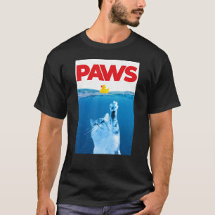 Tass Katt och Gult Anka Cute Katt katt P T Shirt