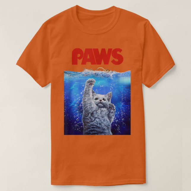 Tass Kattunge och People Top, Cute Funny Meow Cat T Shirt (Design framsida)