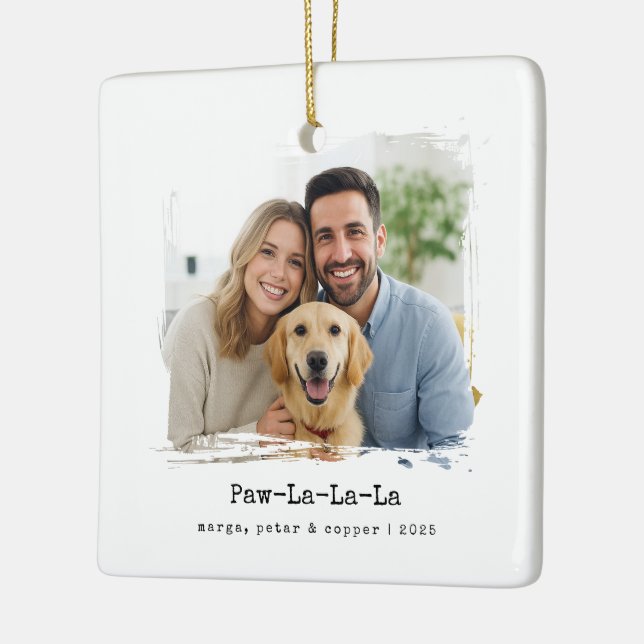 Tass-La-La-La - Pet & Family Photo Ornament (Vänster)