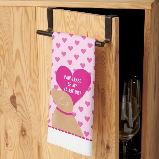Tass-Lease BE My Valentine Kitchen Dish Towel Kökshandduk (Thirds Fold)