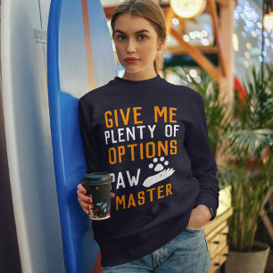 Tass Master Funny Anpassningsbar Cat Typography Pe T Shirt