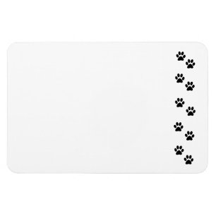 Tass Mönster, Hund, Tassar, Tass avtryck, Svarta h Magnet
