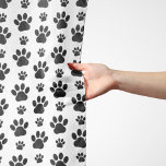 Tass Mönster, Hund, Tassar, Tass avtryck, Svarta h Sjal<br><div class="desc">Cute,  roligt och beundransvärt mönster med svart tass på vit bakgrund. Modern gåva och trendig,  perfekt för hund älskare i ditt liv.</div>