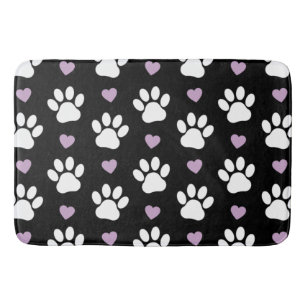 Tass Mönster, Hund, Tassar, White Tassar, Lilac He Badrumsmatta