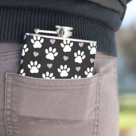 Tass Mönster, Hund, Tassar, White Tassar, Lilac He Fickplunta