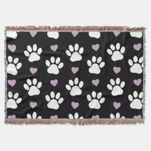 Tass Mönster, Hund, Tassar, White Tassar, Lilac He Filt