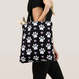 Tass Mönster, Hund, Tassar, White Tassar, Lilac He Tygkasse
