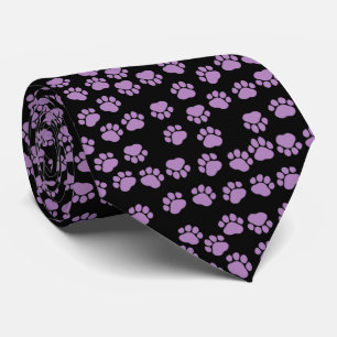 Tass Mönster, Lila Tassar, Hund, Tassar, animalisk Slips
