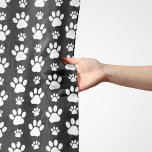 Tass Mönster, Tass avtryck, Hund, Tassar, Svarta h Sjal<br><div class="desc">Cute,  roligt och beundransvärt mönster med vit tass mot svart bakgrund. Modern gåva och trendig,  perfekt för hund älskare i ditt liv.</div>