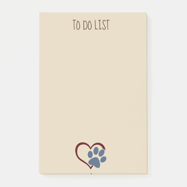 Tass n' Hearts Post-it® Notes 4 x 6 Post-it Block (Framsida)