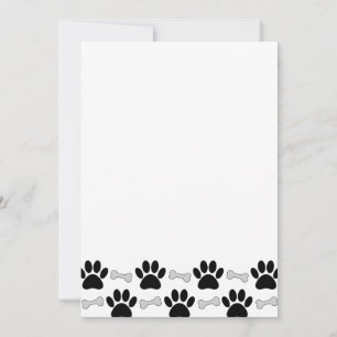 Tass och benen Mönster DIY Blank Inbjudningar