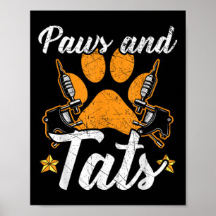 Tass och tatueringar Intag Tatto Älskare Tattooing Poster