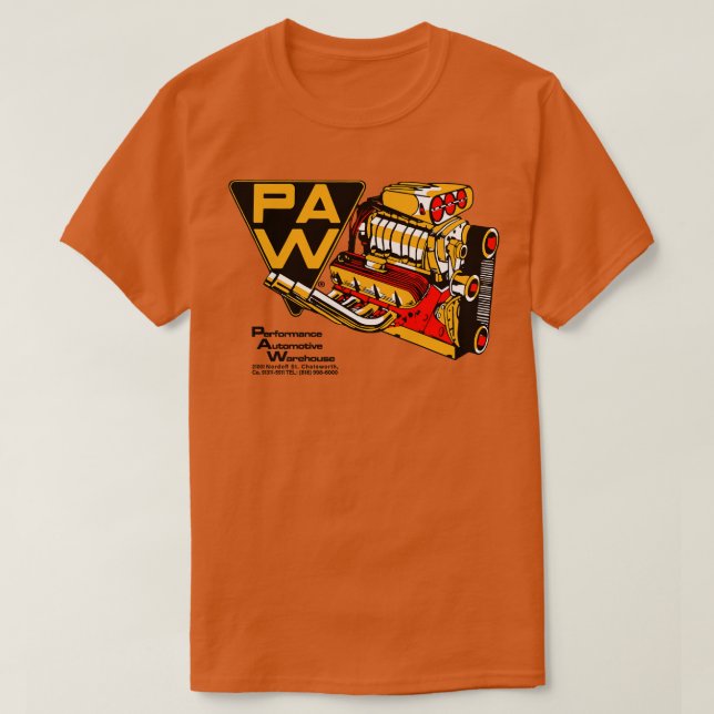 TASS Performance Automotive Warehouse T Shirt (Design framsida)