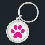 Tass      PrintKeychain Rund Silverfärgad Nyckelring<br><div class="desc">Tass,  tryck,  hund,  katt,  sällskapsdjur,  marionett,  kattunge,  sympati,  keepsaké,  hågkomst</div>