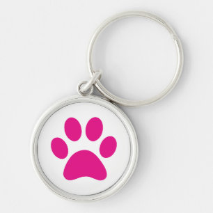 Tass      PrintKeychain Rund Silverfärgad Nyckelring