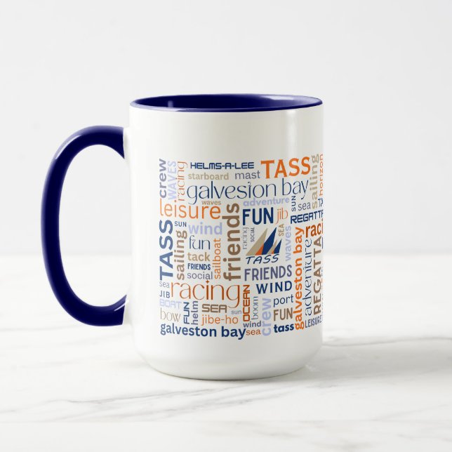 TASS Sailing Words Coffee Mug Mugg (Vänster)