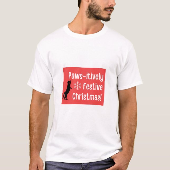 Tass siktsfull julafton! t shirt (Framsida)
