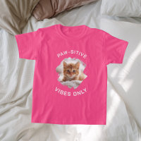 Tass-sitiva vibes endast rosa med kattfoto
