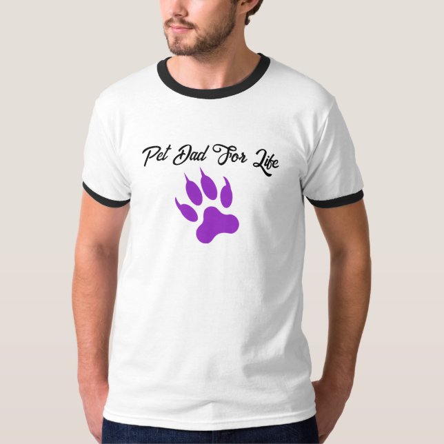 Tass-sitive Vibes Pet Pappa Retro T-Shirt (Framsida)